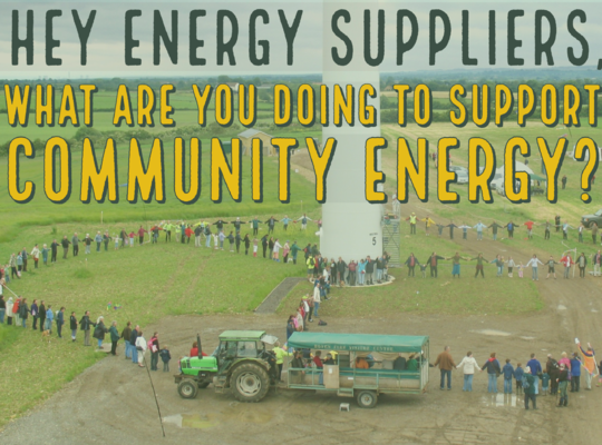 Community Energy England issues challenge to energy suppliers in the wake of the Feed in Tariff closure